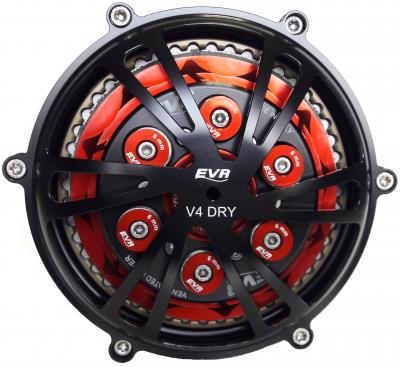EVR Dry Vented Clutch Cover For Ducati Panigale V4 R / SP and V4 Models with a Dry Clutch Conversion Kit EVR Dry Vented Clutch Cover For Ducati Panigale V4 R / SP and V4 Models with a Dry Clutch Conversion Kit